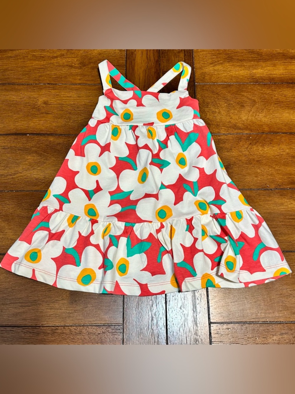 Hanna Andersson Bright Summer Flower Dress | Size 2T